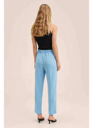 Pantalon drept albastru MANGO femeie