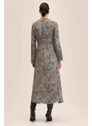 Rochie lungă bej MANGO femeie