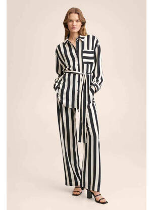 Pantalon drept negru MANGO femeie