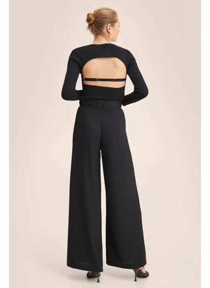 Pantalon drept negru MANGO femeie