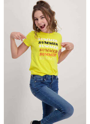 Tricou galben CARS JEANS fată