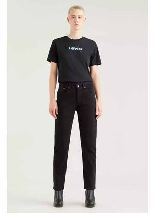 Blugi cu croială dreaptă negru LEVI'S femeie