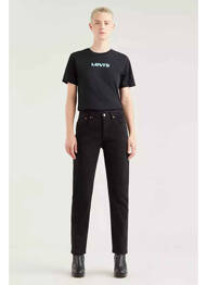 Blugi cu croială dreaptă negru LEVI'S femeie