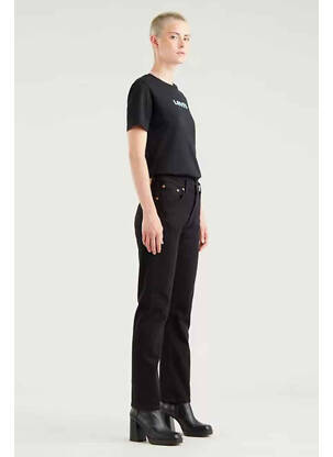 Blugi cu croială dreaptă negru LEVI'S femeie