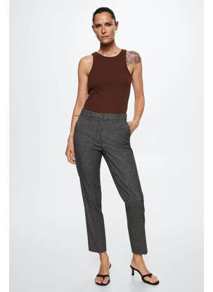 Pantalon chino maro MANGO femeie