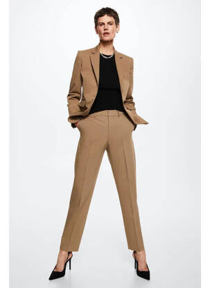 Pantalon chino maro MANGO femeie