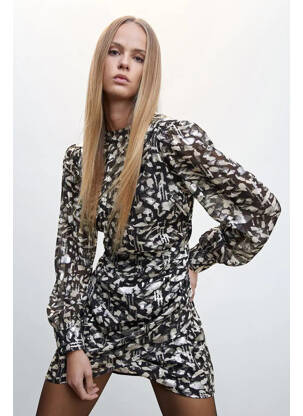 Rochie scurtă negru MANGO femeie