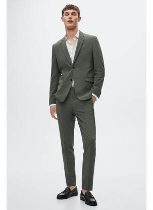 Pantalon slim verde MANGO bărbat