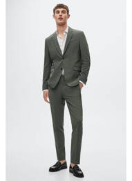 Pantalon slim verde MANGO bărbat