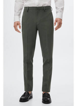 Pantalon slim verde MANGO bărbat