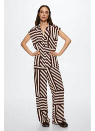 Pantalon evazat maro MANGO femme