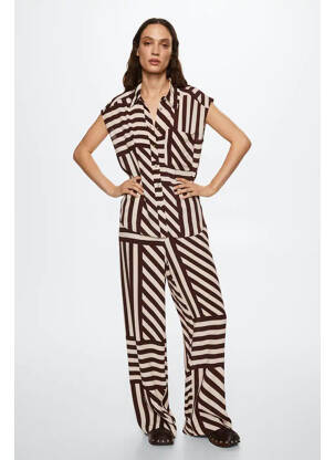 Pantalon evazat maro MANGO femeie