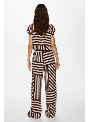 Pantalon evazat maro MANGO femeie