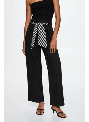 Pantalon drept negru MANGO femeie