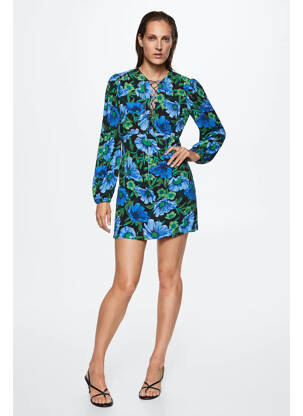 Rochie scurtă albastru MANGO femeie
