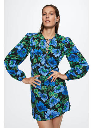 Rochie scurtă albastru MANGO femeie