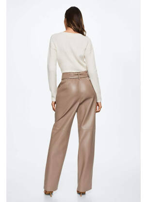 Pantalon drept gri MANGO femeie