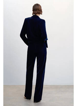 Pantalon drept albastru MANGO femeie