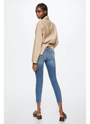 Blugi skinny albastru MANGO femeie
