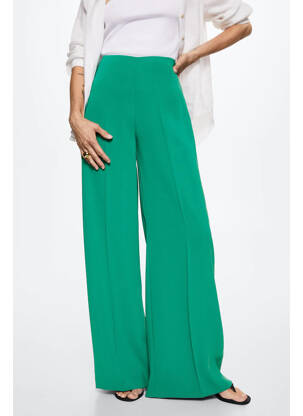 Pantalon evazat verde MANGO femeie