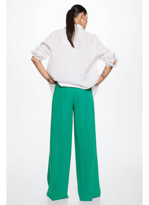 Pantalon evazat verde MANGO femeie