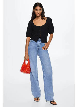 Top negru MANGO femeie