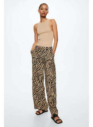 Pantalon evazat maro MANGO femeie