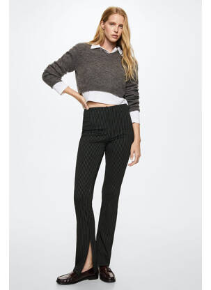 Pantalon evazat negru MANGO femeie