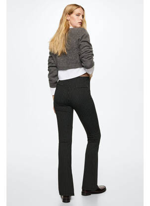 Pantalon evazat negru MANGO femeie