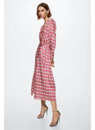 Rochie lungă roz MANGO femme