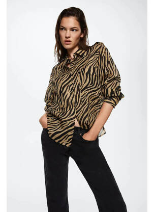 Cămașă maro MANGO femeie