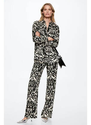 Pantalon evazat negru MANGO femeie