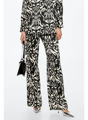 Pantalon evazat negru MANGO femeie