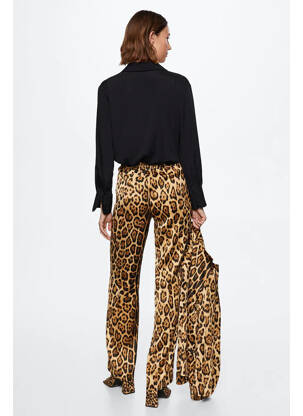 Pantalon drept maro MANGO femeie
