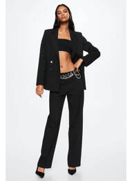 Pantalon drept negru MANGO femme