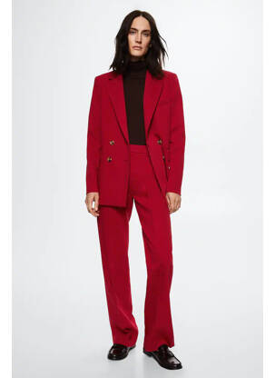Pantalon drept negru MANGO femeie