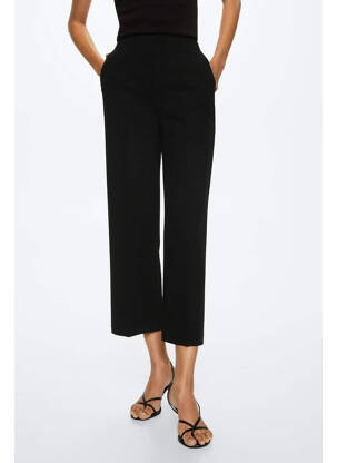Pantalon 7/8 negru MANGO femeie