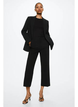 Pantalon 7/8 negru MANGO femeie