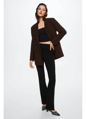 Pantalon evazat negru MANGO femeie