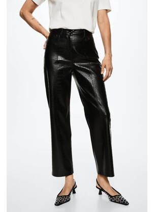 Pantalon drept negru MANGO femeie