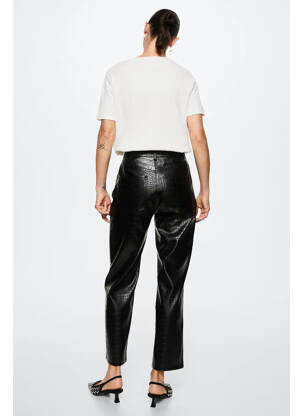 Pantalon drept negru MANGO femeie