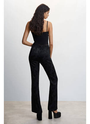 Pantalon evazat negru MANGO femeie