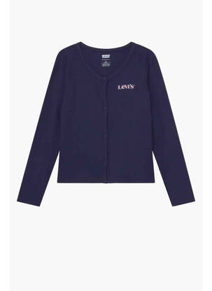 Vestă cu mâneci lungi albastru LEVIS fată