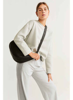 Pantalon larg gri MANGO femeie