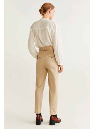 Pantalon slim bej MANGO femeie