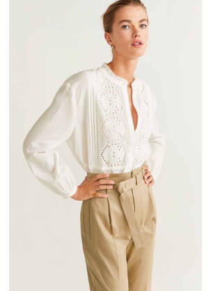 Pantalon slim bej MANGO femeie