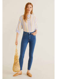 Blugi skinny albastru MANGO femeie