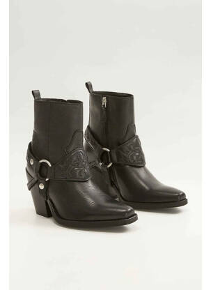 Botine/ghete negru MANGO femeie