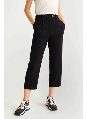 Pantalon 7/8 negru MANGO femeie