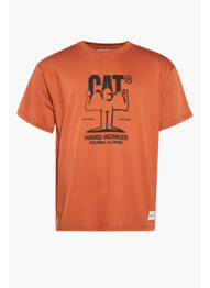 Tricou portocaliu CATERPILLAR homme